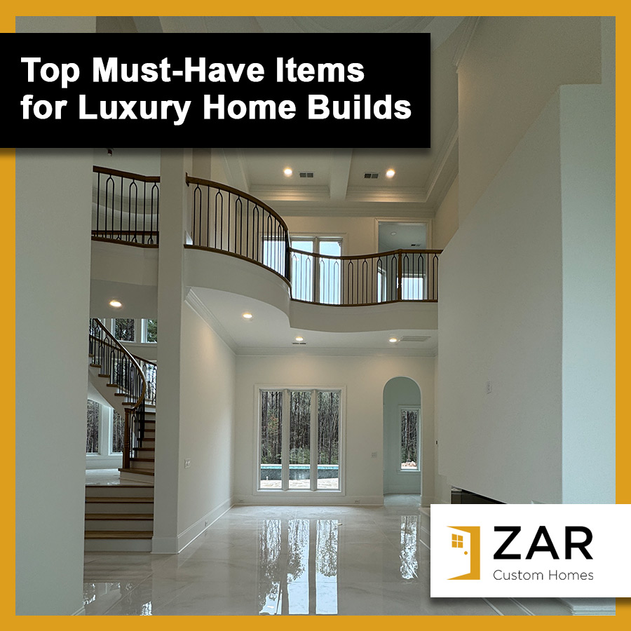 Luxury Home Builders Report These Top Must-Have Items